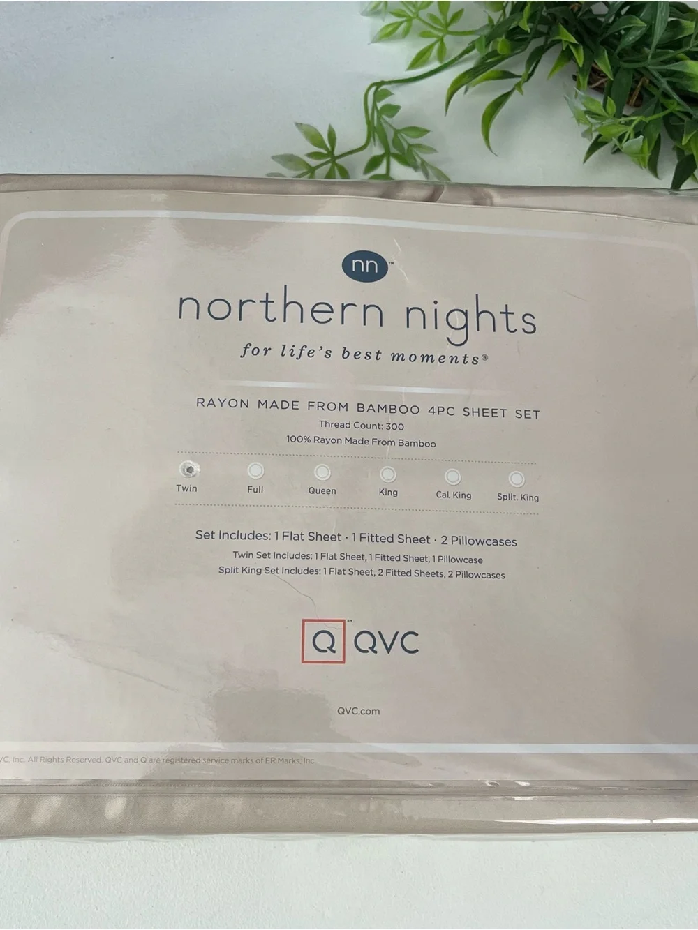 Northern Nights Sheets Bamboo Twin Beige/Tan Flat And Fitted Sheets